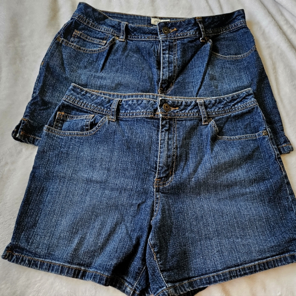Denim Shorts | Lot of 2 | St. John's Bay | Size 10 | Womens